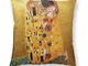 485 Il Bacio di Gustav Klimt Caso Federa per Cuscino Elegante Federe Copricuscini Lussuoso...