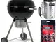 MasterCook - Barbecue 57cm a carbonella con ruote. OMAGGIO Accenditore e bricchette Weber...