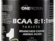 One Protein BCAA 8:1:1 Integratore Alimentare di Aminoacidi Ramificati BCAA -180 Compresse