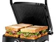 Aigostar Calore - Griglia Elettrica/Sandwich Maker/Panini Maker 3 in 1, Piastre Antiaderen...