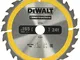 DeWalt Dt1934-Qz Lama Circolare Per Seghe Portatili Edilizia, 165 X 20 Mm, 24 Denti