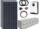 1.4kW 24V completo sistema di energia solare Off-grid con 4 pannelli solari da 360W, inver...