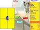 Avery Universal Labels, Yellow 105x148mm