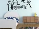 Adesivo murale Hogwarts Magic Castle Harry Potter Style Decorazione creativa per la decora...