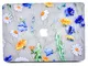 Custodia MacBook Air 11, L2W Disegno floreale modello lucido opaco lucido copertura traspa...