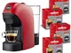 Lavazza A Modo Mio, Macchina Caffé Espresso Tiny Con 64 Capsule Qualità Rossa Incluse, Mac...