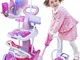 ISO TRADE- Playset Cleaning Trolley with Hoover + Accessories 4696 Giocattoli Domestici, M...