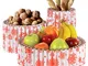 Centrotavola e Portafrutta cArtù Wave Natalizio: set di 3 contenitori perfetti per pane, f...