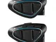 Midland C1231.01 Btx2 Pro Twin Sistema di interfono con bluetooth, Nero