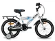 HILAND Bicicletta per Bambini da 18 Pollici per Bambini 5+ Anni con Sedile Posteriore Port...