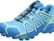 Salomon Speedcross 4 Gtx, Scarpe da Trail Running Donna, Blu (Aquarius/Beach Glass/Hawaiia...