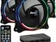 Aerocool Eclipse 12 Pro Bundle – 3 x ARGB fans 120mm, 1 x H66F HUB, Remote Control, RGB LE...