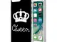 Eouine Cover iPhone 8 Plus / 7 Plus, Custodia Silicone con Queen King Corona Disegni, Ultr...