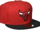 New Era NBA League Basic 59Fifty Snapback Chicago Snapback cap, Uomo, Red Black, 7 5/8 (60...