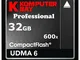 Komputerbay 32GB professionale COMPACT FLASH CARD CF 600X 90MB/s UDMA estrema velocità 6 R...