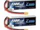 Zeee 4S Lipo Batteria 14,8V 50C 3300mAh RC Batteria con Connettore XT60 Spina per FPV Raci...