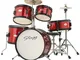 Stagg TIM JR 5/16 RD Set Batteria Junior da 5 Pezzi, Rosso