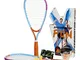 Speedminton FUN Set Completi da Badminton, Multicolore (Rosa/Verde/Giallo)