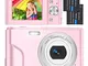 Fotocamera Digitali Compatte 1080P HD Macchina Fotografica, 36 MP Fotocamera Vlogging con...