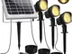 Faretti Solari Esterno, CLY Lampada Solare Giardino per Prato Lampade Solari IP66 Impermea...