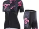 Donne Manica Corta Jersey Abbigliamento Set, Ciclismo Magliette Corta Jersey Camicia + 3D...
