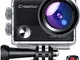 Crosstour CT9000 Action Cam Webcam Upgraded 4K 20MP WiFi con Telecomando e LDC Action Came...