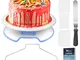 WisFox Decorazione la Torta Kit di Utensili Decorazioni Torte con Fresa per Dolci, Spatola...