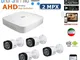 GENERAL TRADERS - KIT VIDEOSORVEGLIANZA AHD DAHUA TELECAMERE INFRAROSSI 2 MPX IP CLOUD DVR