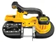 DeWalt DCS371NT-XJ Sega a nastro per metalli a batteria, motore Brushless, in valigetta TS...