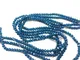 JEWEL BEADS Agata blu sfaccettato rondelle perle di vetro, pietra di quarzo, pietra di vet...