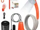 Portatile Doccia Campeggio con 20L Secchio，Elettrica Doccia Esterna a Batteria Ricaricabi...