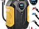 BelonLink Compressore Aria Portatile, 12V Mini Pompa Elettrica con Schermo LCD Digitale e...