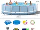 DEAR-JY Frame Pools,Piscine Fuoriterra,366X76cm,PVC di Protezione Ambientale Addensante, P...