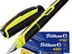Pelikan - Penna stilografica Style Neon, pennino M (giallo) + 10 cartucce grandi GTP
