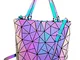 LOVEVOOK Borsa a Mano Donna, Geometrico Borsa Tracolla Borsetta Borse Tote Sacchetto Borse...