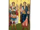 In legno greca Christian Orthodox Wood Icon dell' Arcangelo Michele e Gabriel/A0