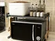 E-MANIS Metallo Forno a microonde Rack Tostapane Scaffale Forniture da Cucina espandibile...