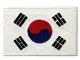 Bandiera della Corea del Sud Coreano Emblema Nazionale Termoadesiva Cucibile Ricamata Topp...