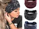 Zoestar - Fascia elastica per capelli stile boho, per yoga, corsa, stile vintage, per donn...