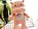 INGFBDS Super peluche elefante e ippopotamo peluche carino ippopotamo cartone animato anim...