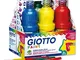 Giotto F534600 - Tempera, Assortimento, 6 Flaconi da 1L