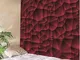 HANTAODG Arazzo Arazzi da Parete Modello Astratto Rosso 140X210Cm Tappeto Arazzo da Parete...