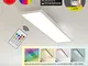 Briloner Leuchten Pannello luminoso a soffitto, luce da incasso, 18W, regolabile, controll...