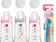 MAM Bottiglie Baby Easy Active Baby Bottle Set Girl//3 X Baby Bottle 330 ML//con aspirapol...