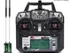 Flysky Fs i6X Radiocomando rc trasmettitore Radio 10 Canali 2.4GHz Protocollo AFHDS 2A con...