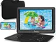 NAVISKAUTO lettore dvd portatile da 16 pollici per bambini,con bosra,supporta HDMI,autonom...