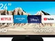 Nokia Smart TV 2400A 24 pollici (60 cm) mini Android TV (HD Ready, 12V, WLAN, DVB-C/S2/T2,...