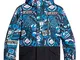 Quiksilver Mission Block, Giacca da Sci/Snowboard Bambino, Black Bark To The Moon, 12/L