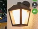 Applique LED da esterni 'Keralyn' (Moderno) colore Nero, in Alluminio (1 luce, A+) di Lind...