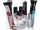 Relaxdays Porta Trucchi, Organizer per Make Up con Cassetto, 7 Scomparti, Porta-Pennelli,...